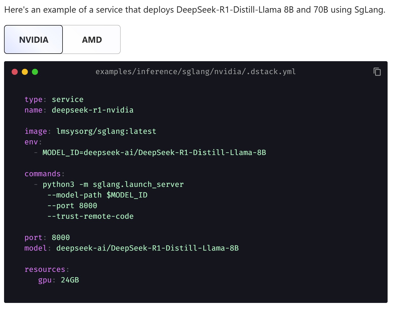 dstack Config File